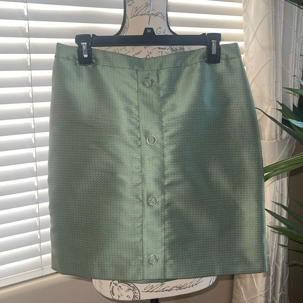 H&M - Mint Green Soft Textured Mini Skirt
